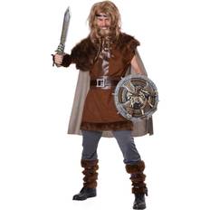 Vikings Costumes California Costumes Men's Mighty Viking Costume Small/Medium Brown