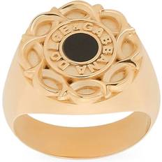 Dolce & Gabbana Ringar Dolce & Gabbana Sigillring Med Logotyp Gul