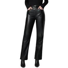 Polyurethane Jeans The Margot Vegan Leather Pants Black (30)