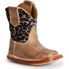 Babies Boots Roper Cowbabies Infant Leopard Print/Waxy Brown Leather Boots