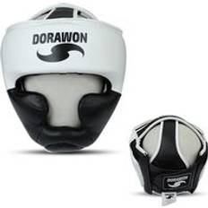 Arts Martiaux Casque de protection boxe cuir Dorawon Seattle Blanc