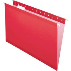 Pendaflex Reinforced Hanging File Folders Legal Size 1/5 Cut 25/BX (4153 1/5 Red)