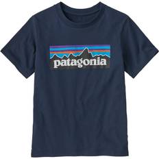 Patagonia Barnkläder Patagonia P-6 Logo T-shirt - Blå