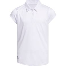 Organic/Recycled Materials Polo Shirts adidas Girls' Short Sleeve Golf Polo, XS, White