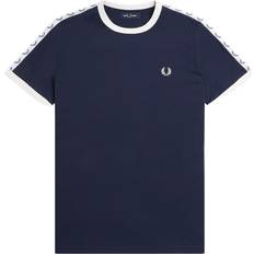 Fred Perry Logo-Tape T-Shirt navy