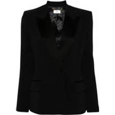 Elastane/Lycra/Spandex Cappotti Elisabetta Franchi Jackets Black