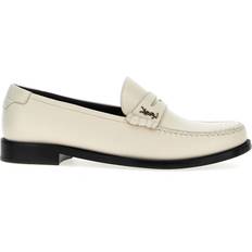 Gold - Men Loafers Saint Laurent Leather Loafers - White