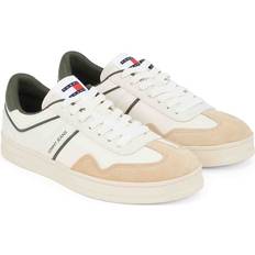 Tommy Hilfiger Dame Sneakers Tommy Hilfiger The Greenwich Leather Colour-Pop Trainers IVORY