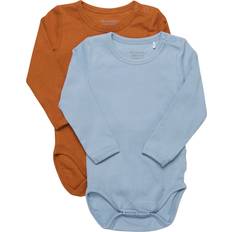 Blåa Bodys Minymo Body (2-pack) Ashley Blue 68