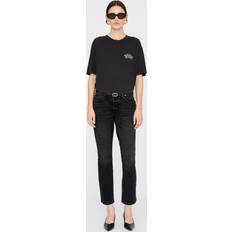 Anine Bing T-shirts Anine Bing Walker Tee Band in Black