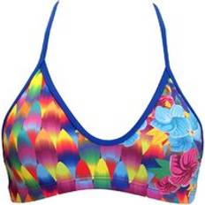 5XL - Women Swimsuits Turbo Women's swimsuit top Surf And Flower Pattern Mare Multicolore