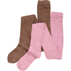 Strumpbyxor på rea Minymo Strumpbyxor 2-Pack Rib Orchid Haze 140/146 Strumpbyxor