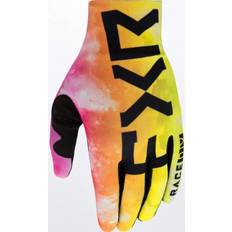 Pink Motorcycle Gloves FXR Pro-Fit Air Colored Gloves - Pink/Yellow