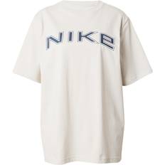 Nike Womens Phoenix Logo Boyfriend T-Shirt Beige