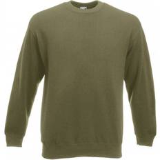 Unisex Cardigans Fruit of the Loom Classic Set-In Crewneck Sweatshirt - Classic Olive