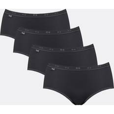 M Knickers Sloggi Pack Black Basic Midi Briefs Ladies Ladies