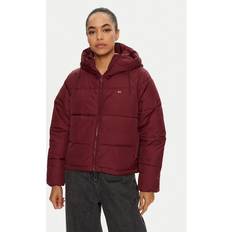 5XL Jackets Tommy Jeans Damen Puffer Jacke bordeaux