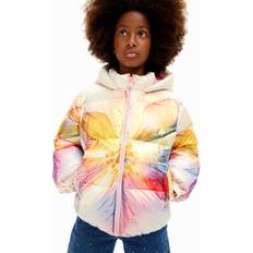 Amarillo Abrigos Desigual Chaqueta de invierno - mezcla de colores