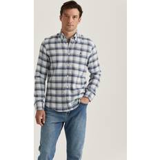 Morris Skjortor Morris Stockholm-Soft Check Flannel-Slim Fit-Ljusblå-Cotton-XXL