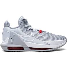 Silver Basketball Shoes Nike Lebron Witness VI sneakers unisex Rubber/Fabric/Mesh Grey