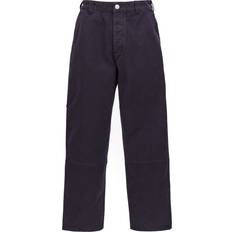 Stone Island Uomo Pantaloni Stone Island Island-Logo Embroidery Pants - Blu-Uomo