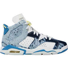 Jordan Chaussures Enfant Jordan Jordan Kids Air Jordan Retro Washed Denim Sneakers Kinder Gummi/Textil/Textil 4.5Y Weiß