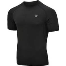 Short Sleeves Rash Guards & Base Layers RDX T15 Short Sleeve Black Rash Guard 2XL