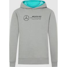 Mercedes-Benz Kids Logo Hoodie 2024 Mercedes-AMG F1 Mid grey 164 8719203403694 Fuel For Fans F1 Merchandise store