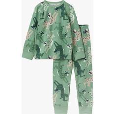 Polarn O. Pyret Nattplagg Barnkläder Polarn O. Pyret Kids' Lynx Long Sleeve Pyjama Set, Green