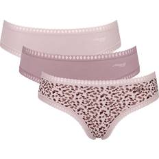 Organic Knickers Sloggi Unterhose Pack Of 3 Go Crush Hipsters - Pink Mauve Printed