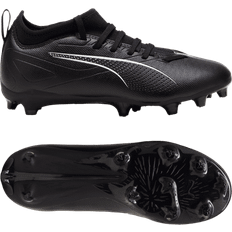 Puma PUMA Ultra Match FG/AG Jr Soccer Shoe, Black White