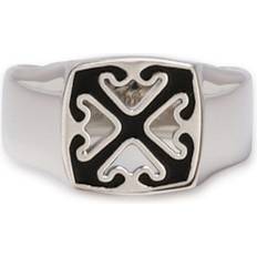 Men - White Rings Off-White Arrow-motif brass ring men Brass Silver