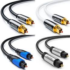 Kablar DeleyCON 0,5m Optisk Digital Ljudkabel SPDIF 2x