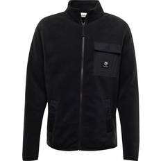 Timberland Overtøj Timberland Sort jakke med kontrastlomme og lynlås fleece-Black