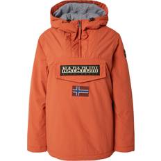 Rosso Giubbotti Napapijri Giacca Anorak Rainforest - Beige/Navy/Rosso Arancione/Nero