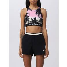 Palm Angels Dame Tøj Palm Angels Pink Sunset Logo Ærmeløs Top - Flerfarvet