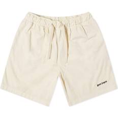 Palm Angels Shorts Palm Angels Men's Classic Logo Bermuda Shorts - Off White