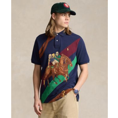 XS Polo Shirts Polo Ralph Lauren Men's Classic-Fit Equestrian Mesh Polo Shirt Brown