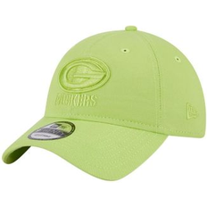 Caps New Era Men's Neon Green Green Bay Packers Core Classic 2.0 Brights 9TWENTY Adjustable Hat