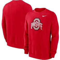 Liverpool FC Jackets & Sweaters Nike Ohio State Buckeyes Primetime Evergreen Fleece Pullover Sweatshirt Scarlet, NCAA Men's Fleece/Jackets