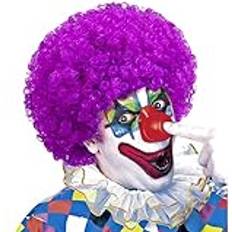 Widmann Widmann 60048 peruk clown, unisex vuxna, flerfärgad