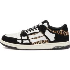 Amiri Leopard Skel Top Low Sneaker - Black Men's