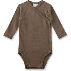 Sanetta Wickelbody Wolle - Seide Beige