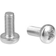 Building Materials DealMux M8x20 mm Machine Screws Pan Phillips Cross Head Screw 304 Stainless Steel Fasteners Bolts 10 Pcs
