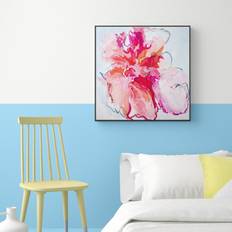 'Spirited Away' Acrylic Painting Print - Black Wood Frame (77.5 cm H x 77.5 cm W x 4 cm D)