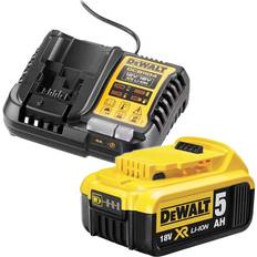 Dewalt DCB184 5.0Ah 18V XR Li-Ion Battery & DCB1104 XR Multi Voltage Battery Charger