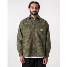 Carhartt WIP Skjorter Carhartt WIP Duck Shirt Camo Green/Office Green