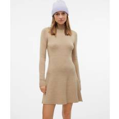 Vero Moda Guld Klänningar Vero Moda Vmgold Kort Klänning Silver mink