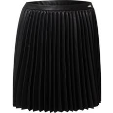 Armani Exchange Nederdele Armani Exchange Sort nederdel imiteret læder med plissering-Black