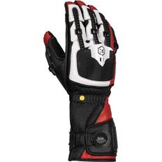 Knox Handroid MK V (MK5) Leather Motorcycle Gloves Red, Red Man